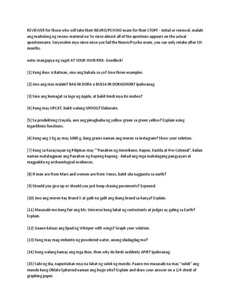 REVIEWER For Those Who Will Take Their NEURO .